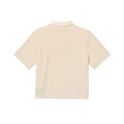 Women’s V-Neck Terry Crop Top