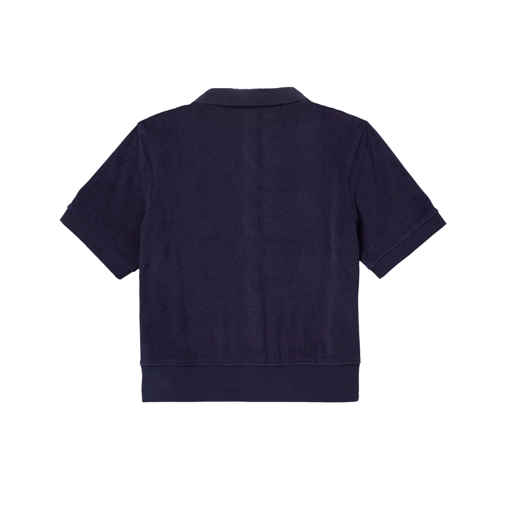 Women’s V-Neck Terry Crop Top
