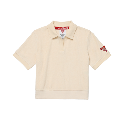 Women’s V-Neck Terry Crop Top