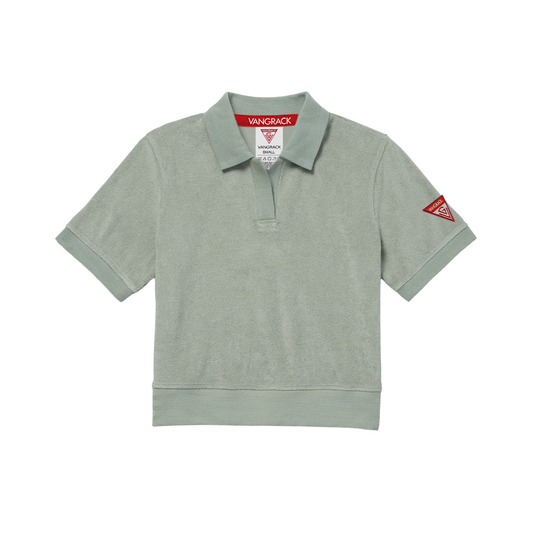 Women’s V-Neck Terry Crop Top